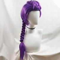 Vaikų Mergaičių Cosplay Perukas Mira Rumi Zoey Kpop Demonų Medžiotojai Violetinis Juodas Raudonas Ilgi Plaukai Helovino Cosplay Rekvizitai-Vaikų Versija for children violetinė