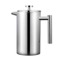 350 ml / 600 ml / 800 ml / 1000 ml kavos virimo aparato puodas, prancūziško preso kavos virimo aparatas, nerūdijančio plieno dvigubų sienelių izoliuotas kavos virimo aparato puodas 350ML