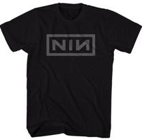 Nine Inch Nails Pilka NIN Logotipas Vyriški Rokas Muzika Klasikinė Grupės Marškinėliai Nauji Juodi S