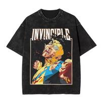 Retro Nesunaikinami Animaciniai Komiksai Skalbti Naujas Atvykimas Vyriški Drabužiai Marškinėliai Homme Grafiniai Marškinėliai Vyrams T-shirt Vyrams Ropa 50853#Spalva(1) S juoda
