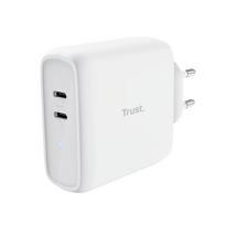 Trust Maxo Dual USB-C Fast Charger 65W White