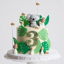 Koala Cake Toppers Koala Birthday Party Decorations Koala Cupcake Toppers Koala Theme Wild Animal Theme Birthday Party Supplies