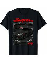MK5 Supra JDM MK4 MK3 Liepos 4 d. Japoniški marškinėliai S juoda