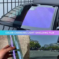 Automobilio šoninio priekinio stiklo VLT violetinės spalvos plėvelė Nano keramikinė saulės apsauga Stiklo tonavimo vinilas automobilių išorės stiliaus aksesuarams 50x150cm