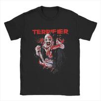 Vyriški Moteriški Kalėdų Senelio Menas Klounas Terrifier 3 Siaubo Filmas Kalėdiniai Grafiniai Marškinėliai Drabužiai Marškinėliai Tee Drabužiai Originalus#Spalva(1) S juoda