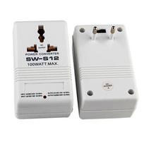 SW S12 110V 220V Dvigubos įtampos 100W Kelioninis adapteris Maitinimo keitiklis mažiesiems prietaisams
