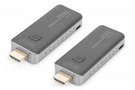 Przedłużacz/Extender HDMI prezentacyjny, bezprzewodowy 50m 1080p 60Hz 5GHz (zestaw) | DS-55319 | 4016032478775
