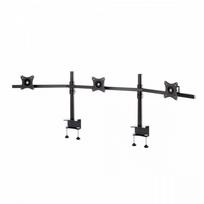 SV11 Uchwyt biurkowy zakrzywiony do trzech monitorów 19-27 cali VESA 75x75 - 100x100 30 kg | SV11 | 5908252960620