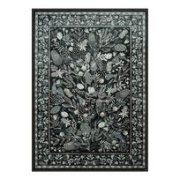 Žali didelio ploto kilimai Botaniniai gėlių rašto skalbiami kilimai svetainei Minkštas kilimas miegamajam Neslystantis modernus kilimas Valgomojo stalo kilimėlis 40x60cm