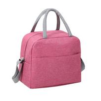 Lunch Bag Tote Bag Leakproof Bento Bag for Women Men Adult Teen Reusable Insulated Lunch Bag for Outdoor Picnic Handbag rožinė raudona spalva