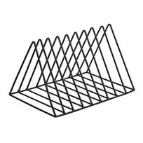 Desk Book Organizers Triangular Metal Book End 9 Compartments Bookend Book Magazine Stand Space Saving Magazine Rack L juoda