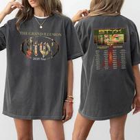 Styx The Grand Illusion 2025 Tour Dates Back Print Black T Shirt XL