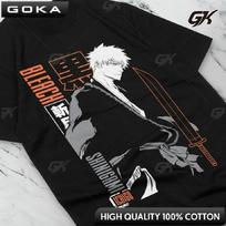 Bleach Ichigo Kurosaki Marškinėliai Grafiniai Marškinėliai Vintažiniai Klasikiniai Drabužiai Mada Y2K Viršus Harajuku Asmenybė Estetika Harajuku S juoda