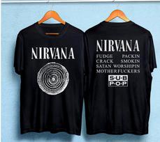 New Rare Nir.vana Bleach Sub Pop Fudge Packin 1989 Vintage 2 Sided T-Shirt S