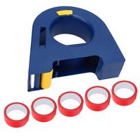 Dažymo juostos aplikatorius Maskavimo meistras Dozatorius Nešiojamas pjaustytuvas Grindims Sienoms Langams Durims Spintelėms Dažymui su 5 ritinėliais 35 mm pločio Raudoni lipdukai blue