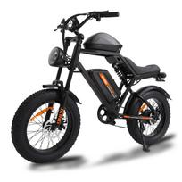 JKING FXH-002 elektrinis purvo dviratis 48V 15.6AH baterija 500W variklis 20 colių juoda