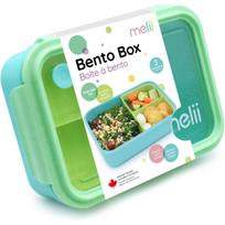 Melii Bento Box priešpiečių dėžutė Blue, Mint, Lime 1250 ml