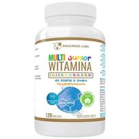 Progress Labs Junior Multivitamin, Orange – 120 kramtomųjų tablečių
