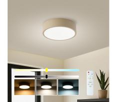 Brilagi - LED dimeriuojamas šviestuvas POOL LED/18W/230V 3000-6000K 20 cm smėlio spalvos + su nuotolinio valdymo pultu