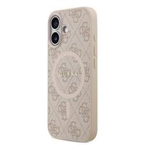 Guess PU Leather 4G Colored Ring MagSafe dėklas skirtas Apple iPhone 17 Pink