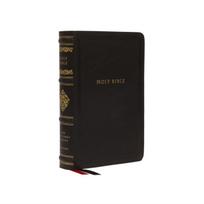 NKJV, Personal Size Reference Bible, Sovereign Collection, Leathersoft, Black, Red Letter, Comfort Print, Holy Bible, New King James Version