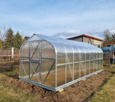 Klėtis - Lašo formos Lietuviškas šiltnamis, ilgis 6m, danga 6mm