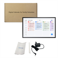 Fotocube 3-in-1 Digital Photo Frame with Calendar PW156-CA Black 15.6 Inch