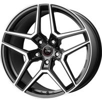 R20x9J 5X114.3 ET40 CB-64.1 Matt Black Polished