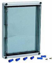 FIBOX atverčiamas dangtis EKIN3305HT, polikarbonatas 320 x 320 x 50 mm, permatomas, 1 pora su varžtais, skirtas EKIN 33