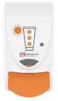 Sc Johnson Professional Dozatorius, SCJ Professional Sun Protect, 1000 ml, baltas, plastikinis, rankinis, su oranžiniu mygtuku, 1 vnt.