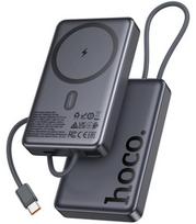 Juoda Išorinė baterija Power Bank 20W (15W) 10000mAh "Hoco Q44 Magnetic"