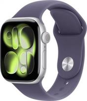 Apple Watch Series 11 GPS + Cellular 42mm Silver Aluminium Case with Purple Fog Sport Band - S/M | Apple MF8H4ET/A | 195950470130