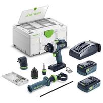 Akumuliatorinis gręžtuvas-suktuvas FESTOOL TDC 18/4 5,0/4,0 I-Set QUADRIVE 577612