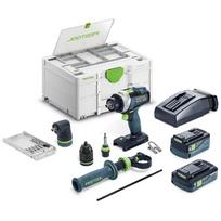 Akumuliatorinis kalantis gręžtuvas-suktuvas FESTOOL TPC 18/4 5,0/4,0 I-Set QUADRIVE 577621