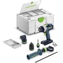 Akumuliatorinis kalantis gręžtuvas-suktuvas FESTOOL TPC 18/4-Basic-Set QUADRIVE 577625