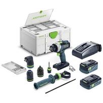 Akumuliatorinis kalantis gręžtuvas-suktuvas FESTOOL TPC 18/4 5,0/4,0 I-Set/XL QUADRIVE 577622