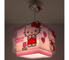 Dalber 73262 - Vaikiškas pakabinamas šviestuvas HELLO KITTY 1xE27/15W/230V rožinis