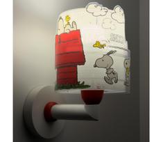 Dalber 76309 - Vaikiškas sieninis šviestuvas SNOOPY 1xE27/15W/230V baltas/raudonas