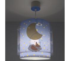 Dalber 76632 - Vaikiška liustra MOON DREAMS 1xE27/15W/230V mėlyna