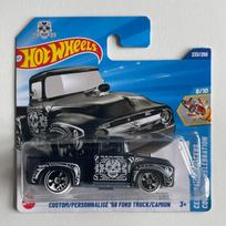 Hot Wheels Mainline Modeliukas Custom 56 Ford Truck/Camion Black short card (yra Sandėlyje)