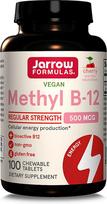 Methyl B-12, 500mcg (Cherry) - 100 vegan chewable tabs