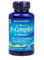 Vitamin B Complex plus Vitamin C Timed Release - 250 tablets