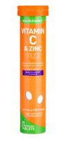 Vitamin C & Zinc Effervescent, Blackcurrant  - 20 tablets