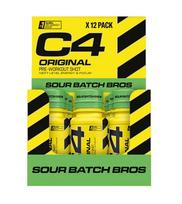 C4 Original Pre-Workout Shot, Sour Batch Bros - 12 x 60 ml.