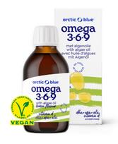 Algae Oil DHA + EPA + Hemp Seed Oil ALA with Vitamin D, Lemon - 150 ml.