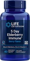 5 Day Elderberry Immune, Berry - 40 chewable tabs