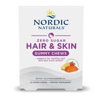 Hair & Skin Gummy Chews, Strawberry Lemonade - 27 gummy chews