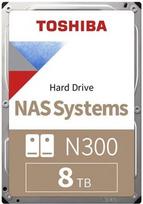 Toshiba HDD NAS N300 3.5" 8TB / 7.2k / SATA / 512MB / Reliability: 24x7, 180TB per year, 1.2M hours / 3Y Warranty | Toshiba