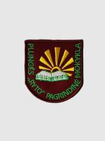 Plungės ,,Ryto" pagrindinės mokyklos emblema, EMBLEMA: Emblema su prisiuvimu