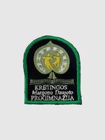Kretingos Marijono Daujoto progimnazijos emblema, EMBLEMA: Emblema su prisiuvimu